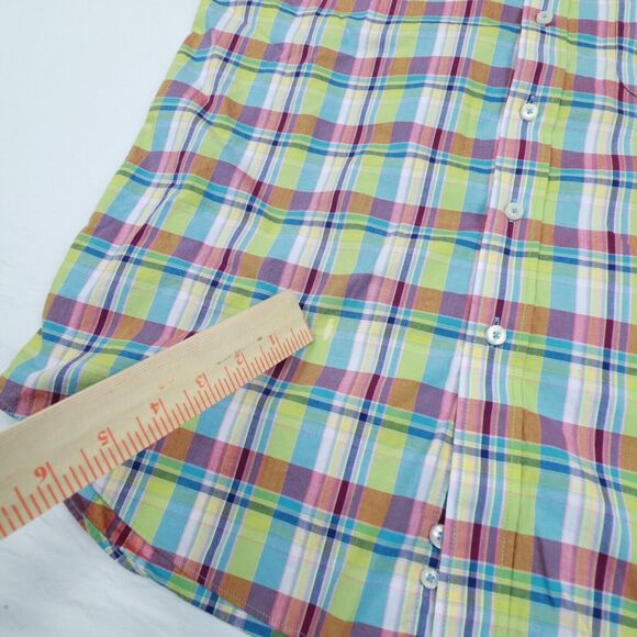 Alan Flusser Men's Check Paisley Flip Cuff Long Sleeve Button Shirt size‎ Medium - Picture 7 of 10